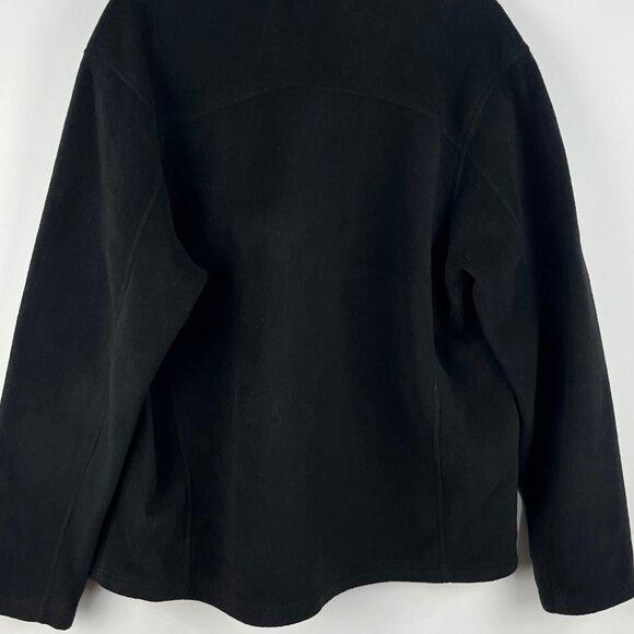 Core 365 Sweater Size L Black Long Sleeve Full Zip Collared Pockets Polyester - Picture 6 of 9